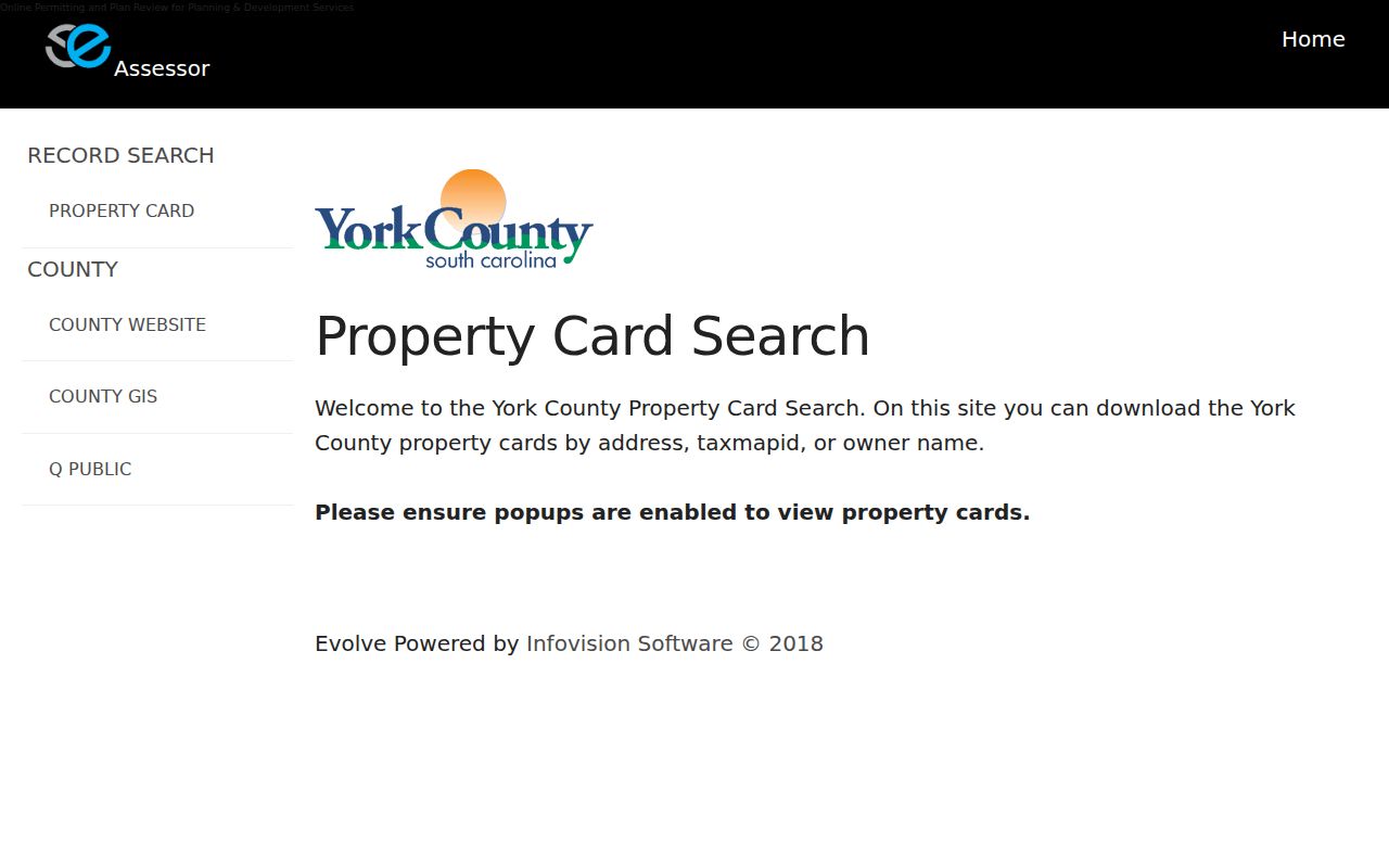 Fort Mill residents directory York County Property Card Search